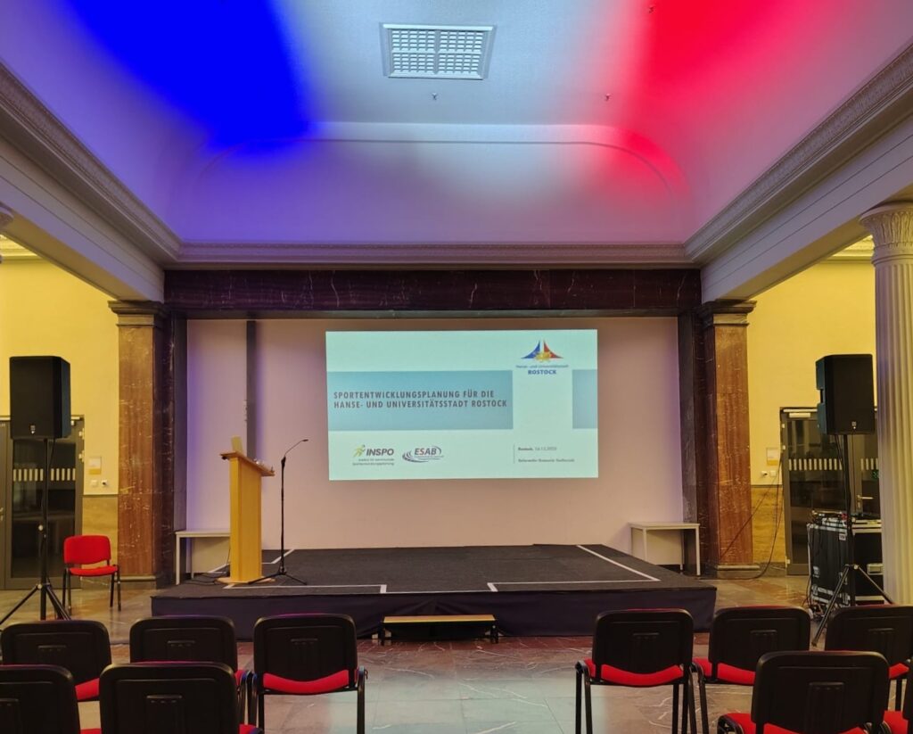 Saal der Sitzung in Rostock